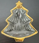 Studio Nova Glass Candy Dish Holiday Gold-tone Accent Yuletide Spirit Christmas. Fixed Price $5.99.