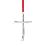 Nambe Nouveau Cross Ornament Silver-plated Christmas Tree Decoration 3.3"X5.5". Fixed Price $30.00.