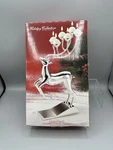 Godinger Silver Plated Christmas Reindeer Antler 6 Ball Candle Holder 12". Fixed Price $25.00.