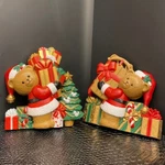 Burwood Christmas Bears Wall Hanging Plaques Sled Presents Tree 3286-1B & 2B Usa. Fixed Price $12.99.
