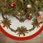 Avoin Colorlife Christmas Tree Skirt Inch, Ribbon Holly 36", Red. Fixed Price $21.46.