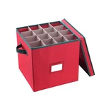 Elf Christmas Box With Adjustable Dividers And Lid Ornaments Storage, Red. Fixed Price $30.49.