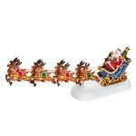 Christmas Santa Sleigh And Reindeer 34CM Led Light Up Decoration. Fixed Price $64.23.