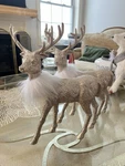 Christmas Reindeer Figurine Statues Dinner Tabletop Decor- 12" Pack Of 4. Fixed Price $40.00.