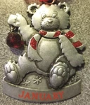 Christmas Ornament Gloria Duchin Teddy Bear January Birthstone MAX8062. Fixed Price $6.77.
