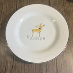 Pottery Barn Christmas Reindeer Collection Rudolph 11 Inch Dinner PLATE-1. Fixed Price $150.00.