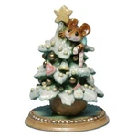 Wee Forest Folk Christmas Figurine M-240A Tree Alone (snowy / Blue Pj's). Fixed Price $110.00.