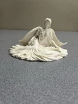 Elegant White Angel Figurine Statue Seated Woman Wings. Fixed Price $28.99.