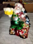 6" North Pole Trading.world.santa Claus,germany,glass Christmas Tree Ornament. Fixed Price $18.95.