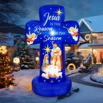 Civaner 6FT Christmas Inflatable Nativity Scene Decoration With Built Led .... Fixed Price $110.75.