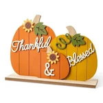 Glitzhome Thanksgiving Christmas Wooden Pumpkins Table Decor 8 In.. Fixed Price $19.99.