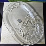 Mikasa Crystal Holiday Bells Oblong Plate 10 1/4" RC197/349 New In Box. Fixed Price $19.99.