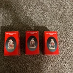 1991 Santas Of The Nations Hand Painted Porcelain Christmas Figurine Set 3. Fixed Price $16.99.