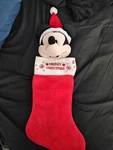 Gemmy Disney Singing Motion Animated Mickey Mouse Christmas Stocking Ears Move. Fixed Price $18.00.