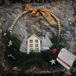 Ashland 18" Designer Premium Lighted Christmas Wreath. Fixed Price $34.99.