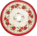 Home Fashions Red And White Poinsettias Round Tree Skirt, Christmas Decor, 48. Fixed Price $78.87.