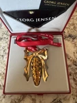 Georg Jensen Denmark Christmas Classics 2005 Noel Ornament Gold Plated With Box. Fixed Price $39.99.