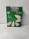 New Home Accents Steady Lit 25 Warm White C9 C-9 Faceted Led Light Set Christmas. Fixed Price $24.00.