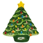 Mr. Christmas Tree Trinket Tray Retro Ceramic Green Multi 6" Holiday Gift Decor. Fixed Price $10.44.