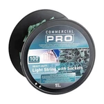 Gemmy Commercial Pro 100 E17 Base Christmas Light String With Sockets Heavy-duty. Fixed Price $44.99.