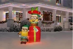 New 5 Ft Tall Universal Despicable Me Minion Elves Presents Inflatable By Gemmy. Fixed Price $159.99.