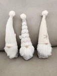 Set Of 3 Target Wondershop Gray White Plush Winter Gnomes. Fixed Price $15.00.