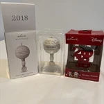 Hallmark: Baby's First Christmas Keepsake ORNAMENT(2) 2018 Rattle - Mickey Mouse. Fixed Price $18.97.
