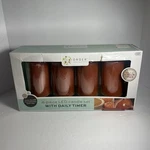 Led Candle Set 4 Pc Flameless Wax Order Home Pumpkin Spice Scent W/ Daily Timer. Fixed Price $24.99.