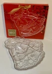 Mikasa Sleigh Bells Platter Crystal Glass 15-1/4" Christmas Holiday Festive. Fixed Price $8.94.
