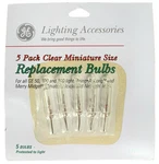 2.5 Volt Ge Christmas Light Bulbs Clear Mini For 100 150 String Long. Fixed Price $8.99.