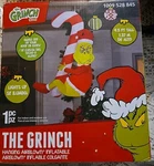 Gemmy Christmas Inflatable Hanging Grinch With Candy Cane, 4.5 Ft Tall, Multi. Fixed Price $55.15.