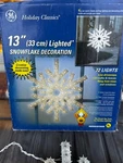 Ge Holiday Classic Snowflake Clear White Lights Atomic Reflectors Christmas Work. Fixed Price $30.00.