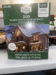 200 Warm White Led High Density Icicle Lights Wire Holiday Time 16 Ft New!. Fixed Price $17.95.