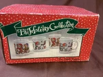 The Holiday Collection 4 Piece Ceramic Christmas Mug Set In Box S3. Fixed Price $14.99.