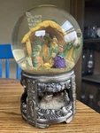 Vintage Traditions Musical Christmas Water Globe W/revolving Base Nativity Works. Fixed Price $21.25.