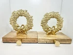 Threshold Stocking Holder - Wreath Christmas 5 Wide, 3 1/2 Deep Weighted. Fixed Price $29.29.