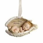 New Baby's First Christmas Angel Wings Ornament Roman. Fixed Price $14.99.