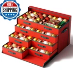 Christmas Storage Box-hold 128 Ornaments, Xmas Organizer. Fixed Price $59.37.
