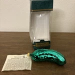 Kurt Adler Kringle Glass Green Pickle Christmas Ornament Story Tradition Hide. Fixed Price $13.80.
