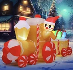 9 Ft Christmas Inflatables Outdoor Decoration Gingerbread Man Trai.... Fixed Price $49.95.