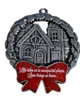 Gloria Duchin Pewter Wreath Bow Christmas Ornament 2012 Holiday. Fixed Price $14.22.
