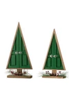 Glitzhome Wooden Christmas Table Tree Floral Decorations S/2. Fixed Price $27.99.