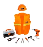 Black & Decker Carpenter Dress Up Toy Play Set 12 Tools Drill Saw Pliers. Fixed Price $18.99.