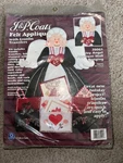 Vintage Joy Angel Kit Christmas Felt Applique Card Holder Sealed Coats & Clark. Fixed Price $17.99.