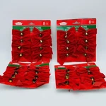 Lot Of 4 Christmas House Vintage Bows Red 8 Per Card Nip. Fixed Price $19.99.