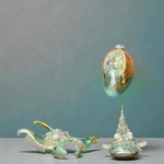Lot Of 3 December Diamonds Jeweled Pastel Glass Sea Ocean Ornaments Fish Turtle. Fixed Price $41.94.