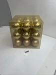 2.5 Inc Glass Multi Shiny Ball Christmas Ornaments Golden. Fixed Price $11.25.