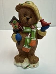 Greenbrier International Christmas Bear Figurine 7. Fixed Price $6.99.