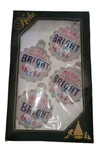 Christmas Ornaments Krebs Gnomes Round Merry And Bright Set Of 4 Boxed Usa New. Fixed Price $24.98.