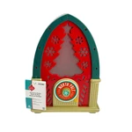 New Gemmy North Pole Radio Christmas Prop Lights Up, Sound W/motion Detection. Fixed Price $49.98.